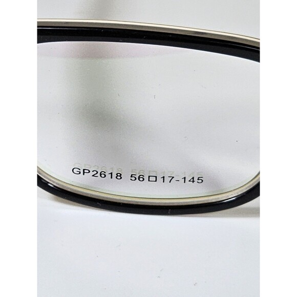 GIANNI PO WOMEN'S EYEGLASSES GP 2618 56-17 145 Black I Wear NWT DEMO LENSES - Picture 7 of 16